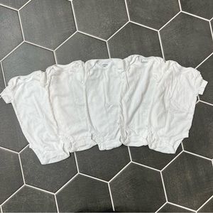 Carters 3 month white onesies